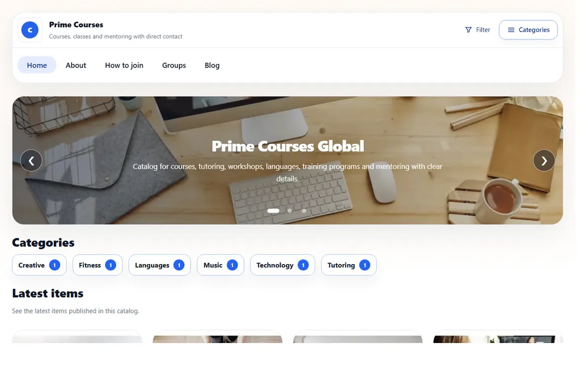 Course and class website